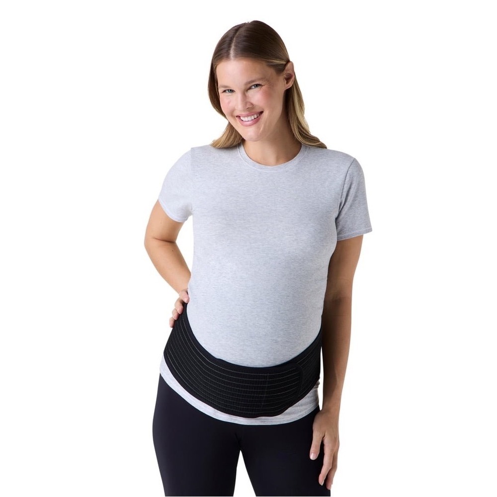 Maternity Support Belt Belly Band Black Back Relief Pregnancy Small Medium S/M